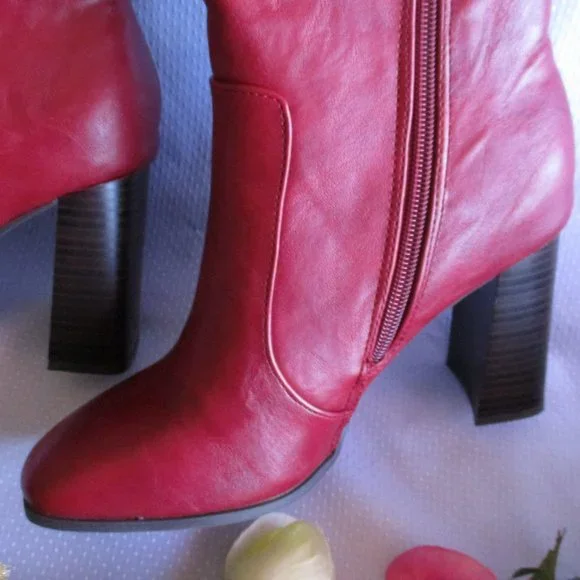 💋❤ JOURNEE COLLECTION KARIMA WC RED BOOTS – 7WC – NWT ❤💋 - Picture 8 of 15